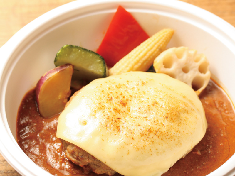 チーズハンバーグカレー